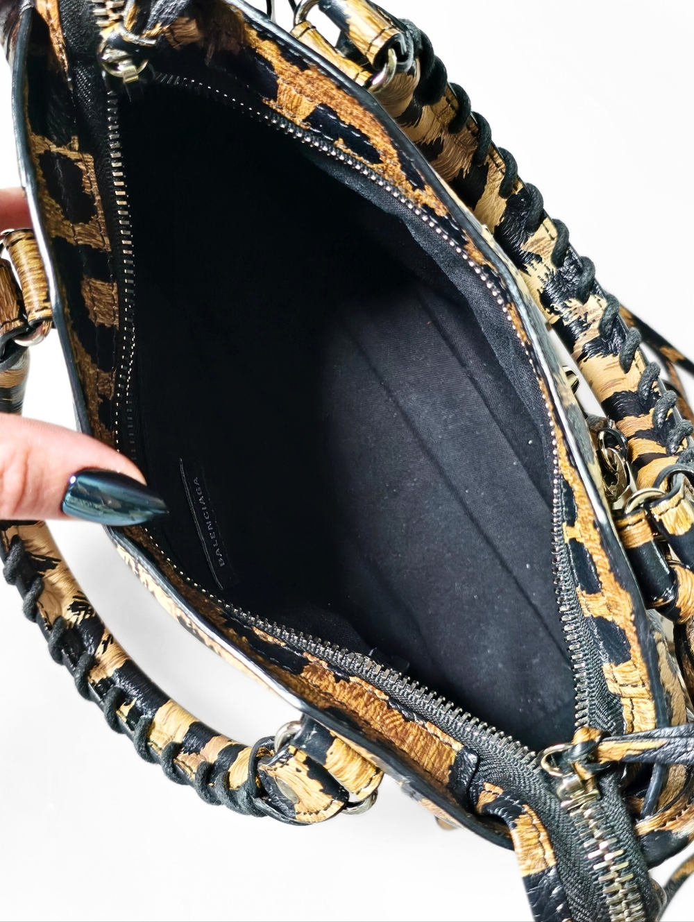 Balenciaga City Bag Mini Leopard Print Leather - Picture 8 of 14